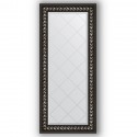 Зеркало с гравировкой в багетной раме Evoform Exclusive-G BY 4053 55 x 124 см, черный ардеко