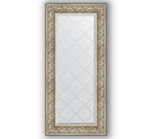 Зеркало с гравировкой в багетной раме Evoform Exclusive-G BY 4080 60 x 130 см, барокко серебро