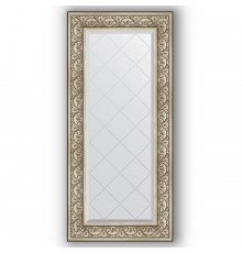 Зеркало с гравировкой в багетной раме Evoform Exclusive-G BY 4080 60 x 130 см, барокко серебро