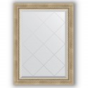 Зеркало с гравировкой в багетной раме Evoform Exclusive-G BY 4089 63 x 86 см, состаренное серебро с плетением