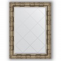 Зеркало с гравировкой в багетной раме Evoform Exclusive-G BY 4093 63 x 86 см, серебряный бамбук