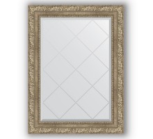 Зеркало с гравировкой в багетной раме Evoform Exclusive-G BY 4100 65 x 87 см, виньетка античное серебро