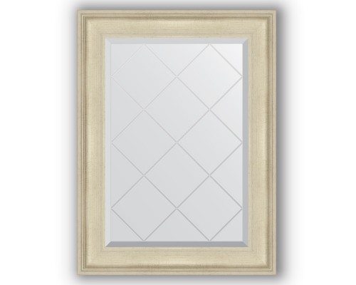 Зеркало с гравировкой в багетной раме Evoform Exclusive-G BY 4112 68 x 90 см, травленое серебро