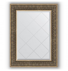 Зеркало с гравировкой в багетной раме Evoform Exclusive-G BY 4121 69 x 91 см, вензель серебряный