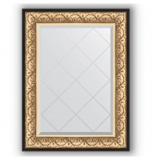 Зеркало с гравировкой в багетной раме Evoform Exclusive-G BY 4122 70 x 92 см, барокко золото