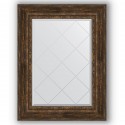 Зеркало с гравировкой в багетной раме Evoform Exclusive-G BY 4129 72 x 95 см, состаренное дерево с орнаментом