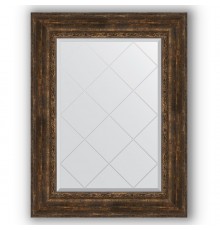 Зеркало с гравировкой в багетной раме Evoform Exclusive-G BY 4129 72 x 95 см, состаренное дерево с орнаментом