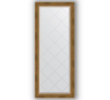 Зеркало с гравировкой в багетной раме Evoform Exclusive-G BY 4133 63 x 153 см, состаренная бронза с плетением
