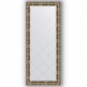 Зеркало с гравировкой в багетной раме Evoform Exclusive-G BY 4136 63 x 153 см, серебряный бамбук