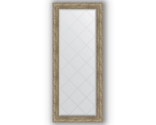 Зеркало с гравировкой в багетной раме Evoform Exclusive-G BY 4143 65 x 155 см, виньетка античное серебро