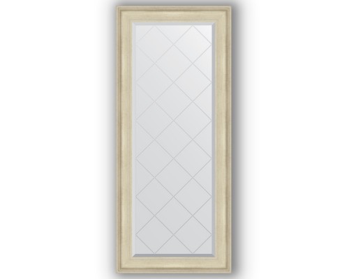 Зеркало с гравировкой в багетной раме Evoform Exclusive-G BY 4155 68 x 158 см, травленое серебро