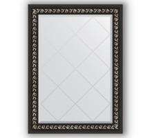 Зеркало с гравировкой в багетной раме Evoform Exclusive-G BY 4182 75 x 102 см, черный ардеко
