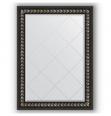 Зеркало с гравировкой в багетной раме Evoform Exclusive-G BY 4182 75 x 102 см, черный ардеко