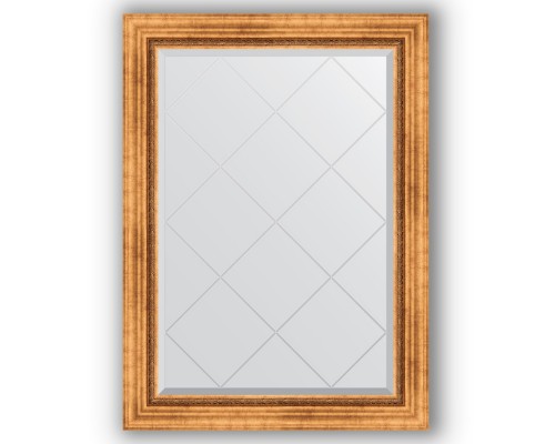 Зеркало с гравировкой в багетной раме Evoform Exclusive-G BY 4189 76 x 104 см, римское золото