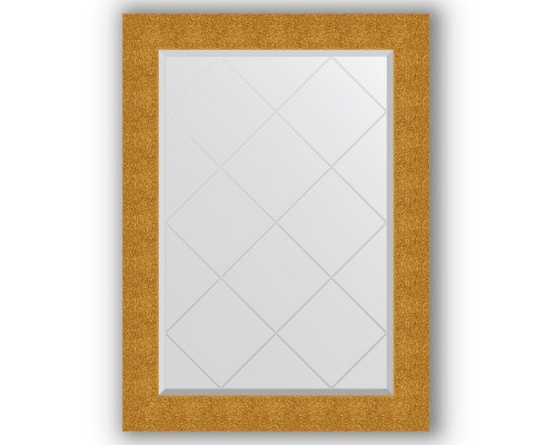 Зеркало с гравировкой в багетной раме Evoform Exclusive-G BY 4194 76 x 104 см, чеканка золотая
