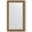Зеркало с гравировкой в багетной раме Evoform Exclusive-G BY 4219 73 x 128 см, состаренная бронза с плетением