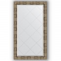 Зеркало с гравировкой в багетной раме Evoform Exclusive-G BY 4222 73 x 128 см, серебряный бамбук