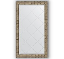 Зеркало с гравировкой в багетной раме Evoform Exclusive-G BY 4222 73 x 128 см, серебряный бамбук