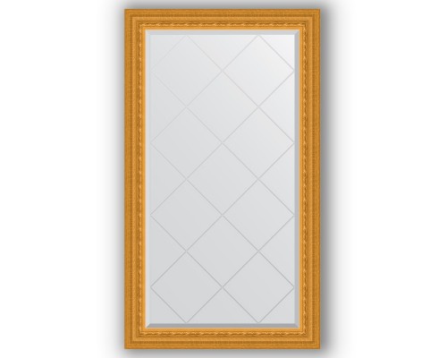 Зеркало с гравировкой в багетной раме Evoform Exclusive-G BY 4224 75 x 129 см, сусальное золото