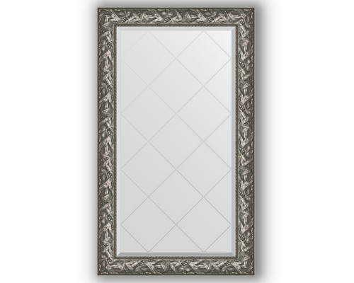 Зеркало с гравировкой в багетной раме Evoform Exclusive-G BY 4243 79 x 133 см, византия серебро