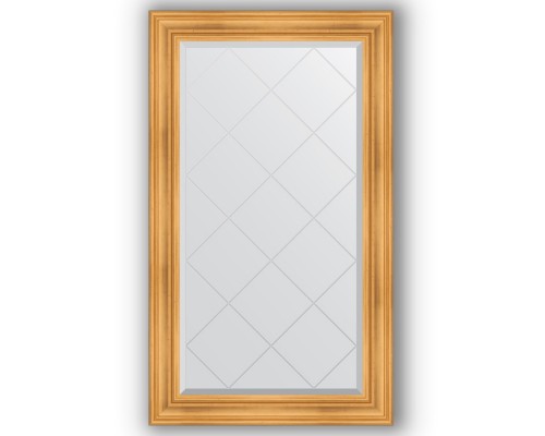 Зеркало с гравировкой в багетной раме Evoform Exclusive-G BY 4245 79 x 134 см, травленое золото