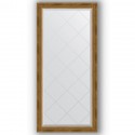 Зеркало с гравировкой в багетной раме Evoform Exclusive-G BY 4262 73 x 155 см, состаренная бронза с плетением