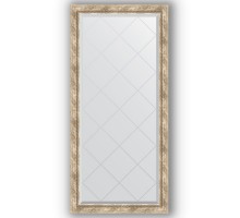Зеркало с гравировкой в багетной раме Evoform Exclusive-G BY 4263 73 x 155 см, прованс с плетением