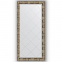 Зеркало с гравировкой в багетной раме Evoform Exclusive-G BY 4265 73 x 155 см, серебряный бамбук