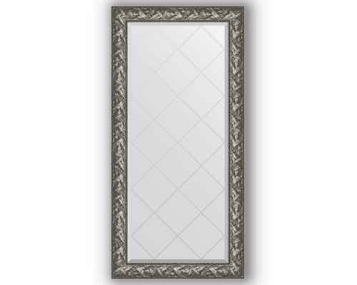 Зеркало с гравировкой в багетной раме Evoform Exclusive-G BY 4286 79 x 161 см, византия серебро