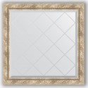 Зеркало с гравировкой в багетной раме Evoform Exclusive-G BY 4306 83 x 83 см, прованс с плетением