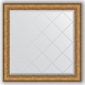 Зеркало с гравировкой в багетной раме Evoform Exclusive-G BY 4309 84 x 84 см, медный эльдорадо