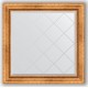 Зеркало с гравировкой в багетной раме Evoform Exclusive-G BY 4318 86 x 86 см, римское золото