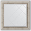 Зеркало с гравировкой в багетной раме Evoform Exclusive-G BY 4319 86 x 86 см, римское серебро