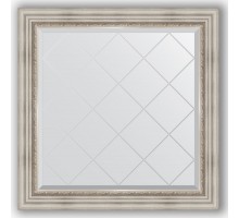 Зеркало с гравировкой в багетной раме Evoform Exclusive-G BY 4319 86 x 86 см, римское серебро
