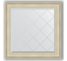 Зеркало с гравировкой в багетной раме Evoform Exclusive-G BY 4327 88 x 88 см, травленое серебро