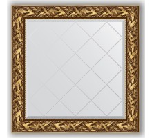 Зеркало с гравировкой в багетной раме Evoform Exclusive-G BY 4328 89 x 89 см, византия золото