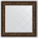 Зеркало с гравировкой в багетной раме Evoform Exclusive-G BY 4330 89 x 89 см, византия бронза