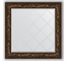 Зеркало с гравировкой в багетной раме Evoform Exclusive-G BY 4330 89 x 89 см, византия бронза