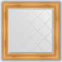 Зеркало с гравировкой в багетной раме Evoform Exclusive-G BY 4331 89 x 89 см, травленое золото