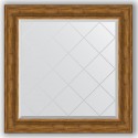 Зеркало с гравировкой в багетной раме Evoform Exclusive-G BY 4333 89 x 89 см, травленая бронза