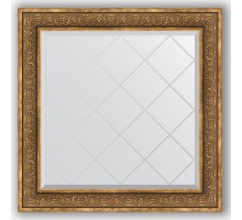 Зеркало с гравировкой в багетной раме Evoform Exclusive-G BY 4335 89 x 89 см, вензель бронзовый