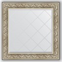 Зеркало с гравировкой в багетной раме Evoform Exclusive-G BY 4338 90 x 90 см, барокко серебро
