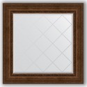 Зеркало с гравировкой в багетной раме Evoform Exclusive-G BY 4343 92 x 92 см, состаренная бронза с орнаментом