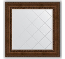 Зеркало с гравировкой в багетной раме Evoform Exclusive-G BY 4343 92 x 92 см, состаренная бронза с орнаментом