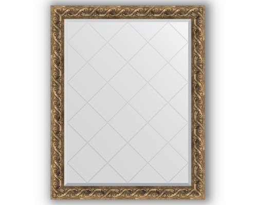 Зеркало с гравировкой в багетной раме Evoform Exclusive-G BY 4356 96 x 121 см, фреска