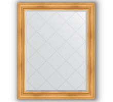 Зеркало с гравировкой в багетной раме Evoform Exclusive-G BY 4374 99 x 124 см, травленое золото
