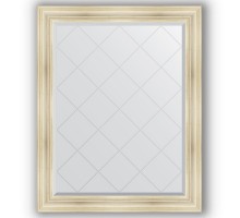 Зеркало с гравировкой в багетной раме Evoform Exclusive-G BY 4375 99 x 124 см, травленое серебро