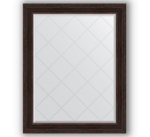 Зеркало с гравировкой в багетной раме Evoform Exclusive-G BY 4377 99 x 124 см, темный прованс