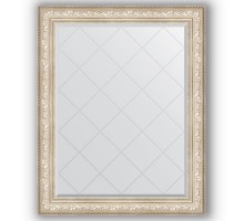 Зеркало с гравировкой в багетной раме Evoform Exclusive-G BY 4383 100 x 125 см, виньетка серебро