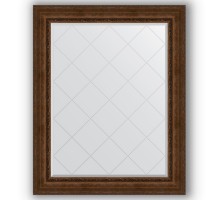 Зеркало с гравировкой в багетной раме Evoform Exclusive-G BY 4386 102 x 127 см, состаренная бронза с орнаментом